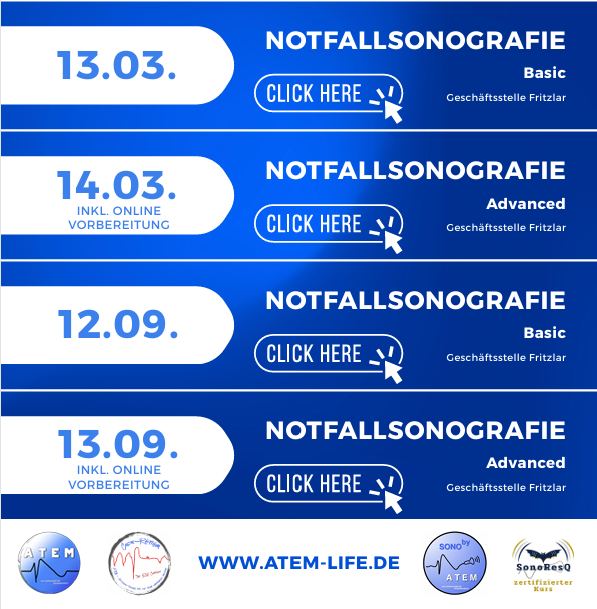 Neue Basis- und Advanced POCUS Kurstermine